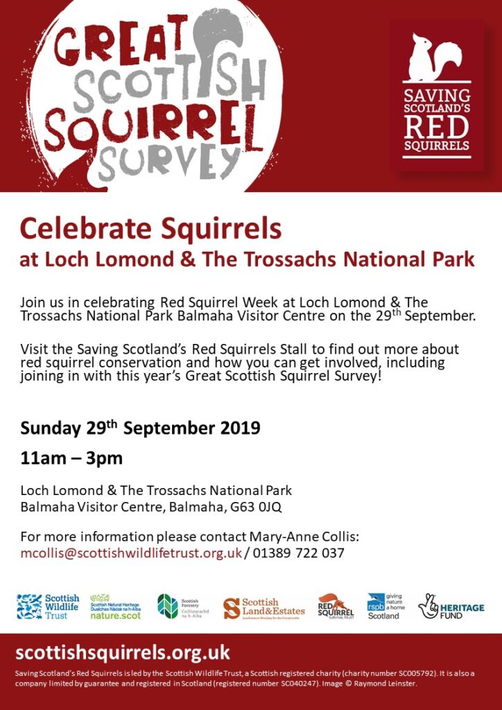 Celebrate Squirrels at Loch Lomond Poster